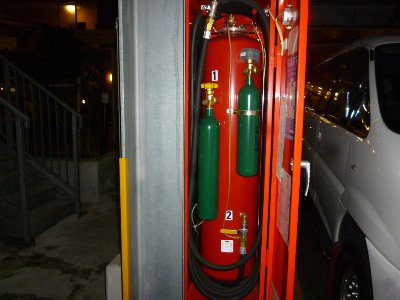 防災訓練の準備