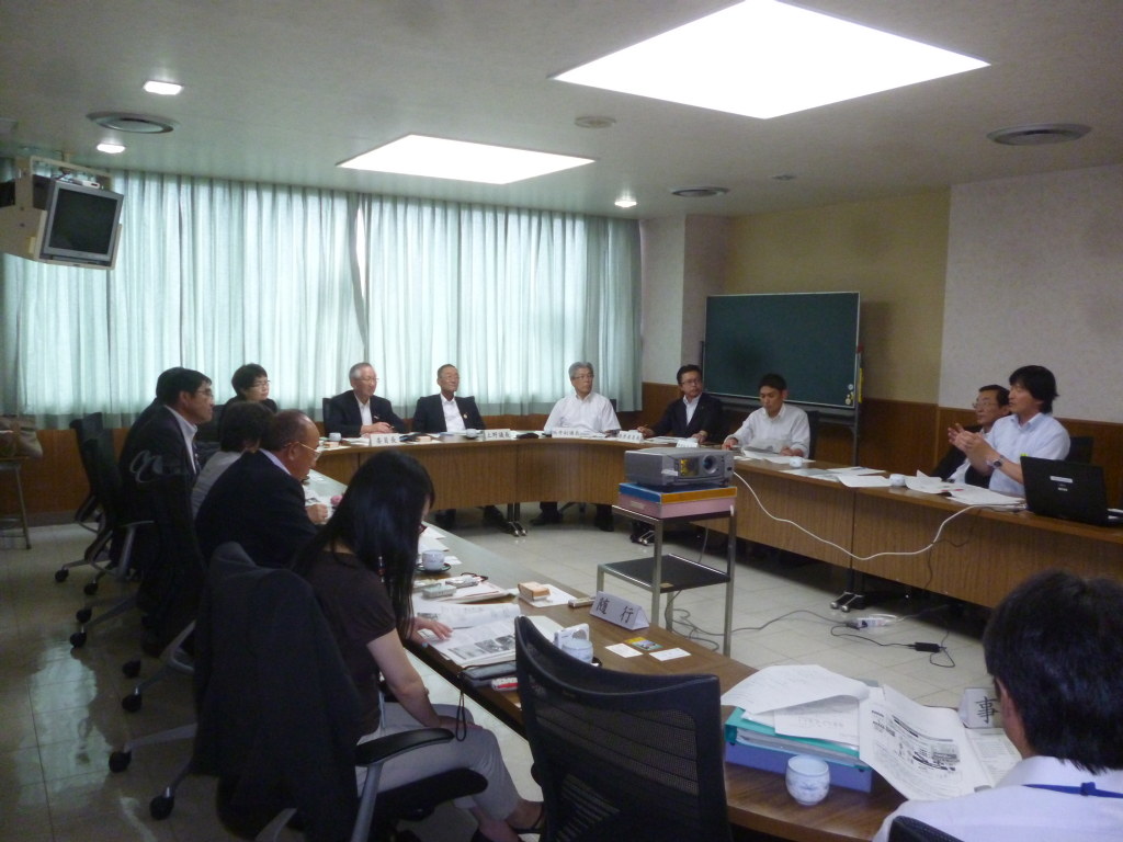 視察の受け入れ　歓迎　宮城県富谷町議会の皆様