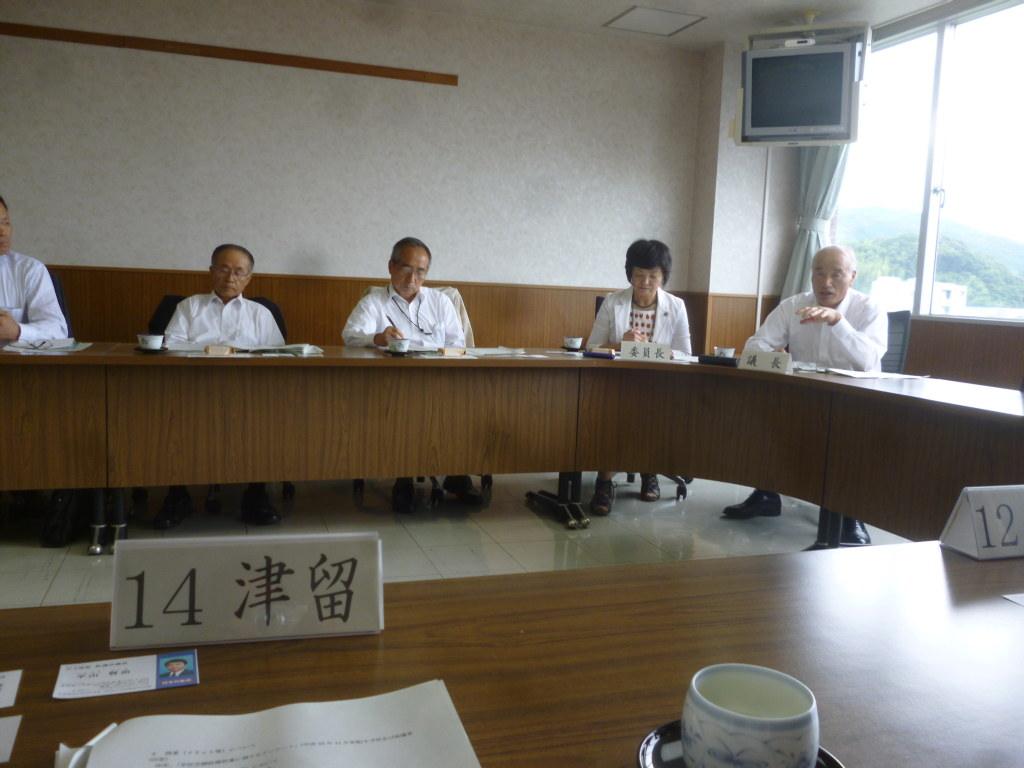 視察の受け入れ　歓迎　大刀洗町議会の皆様