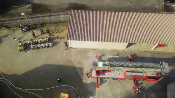 那珂川町議会消防体験訓練