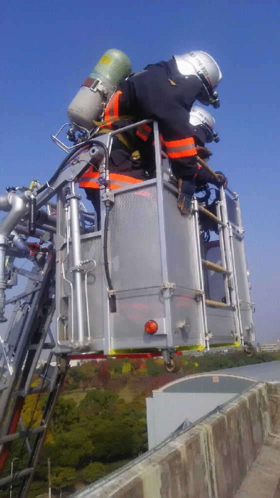 那珂川町議会消防体験訓練